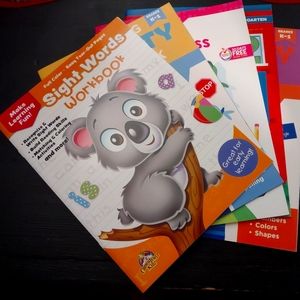 Kindergarten Learning Workbooks Lot of 5